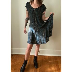 Green Silky Dress by Johnny Was Biya